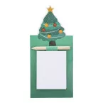 Julliste groen  Kerstmis magnetisch notitieblok, kerstboom 