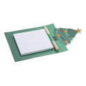 Julliste vert  Magnet bloc-notes sapin 