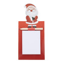 Julliste rood  Kerstmis magnetisch notitieblok, Kerstman 