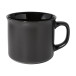 Woodstock Flat black  matte vintage mug 