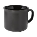Woodstock Flat black  matte vintage mug 