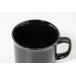 Woodstock Flat black  matte vintage mug 