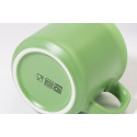 Woodstock Flat lime green  matte vintage mug 