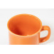 Woodstock Flat orange  matte vintage mug 