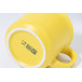 Woodstock Flat yellow  matte vintage mug 