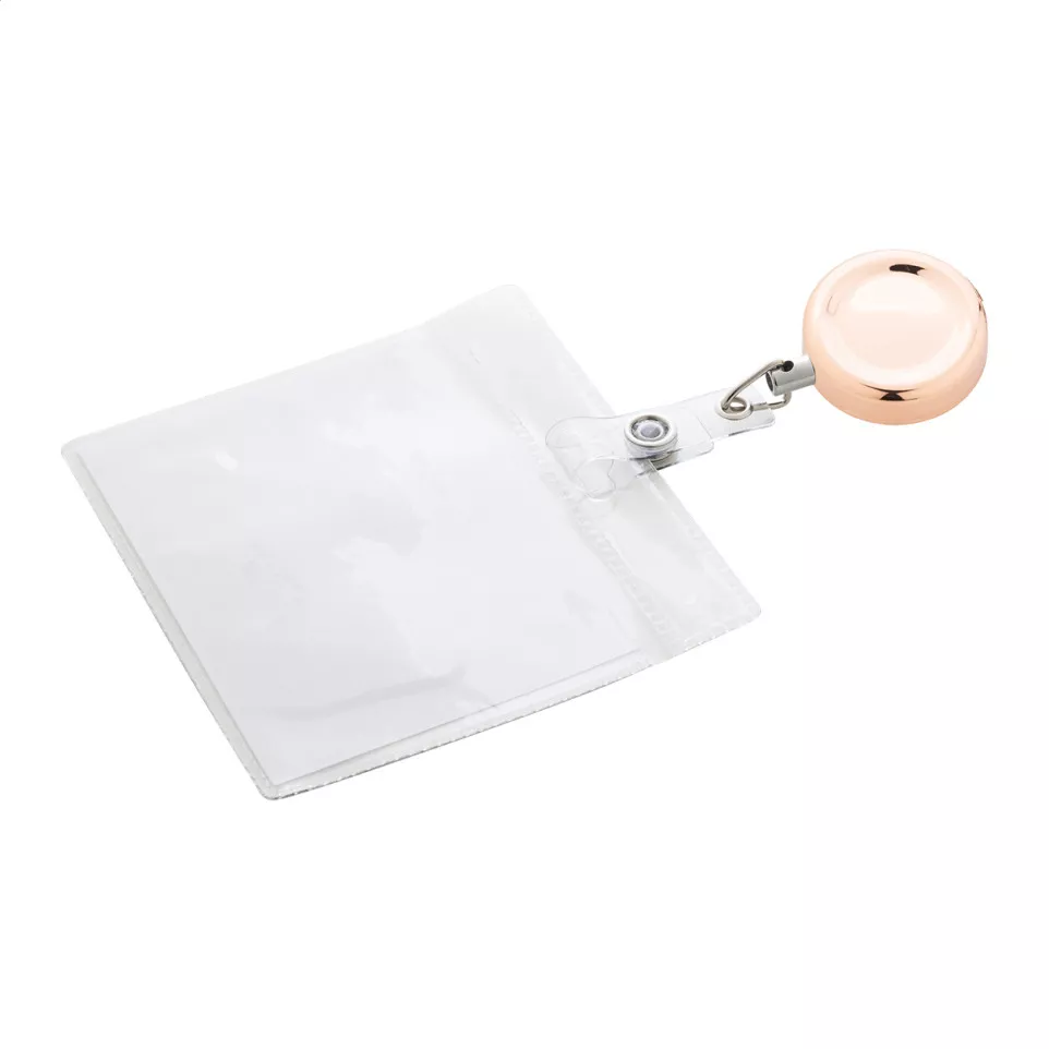 Backstage rose  porte-badge 