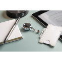 Backstage silver  badge holder 