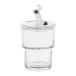 Glassip transparent  glass travel cup 