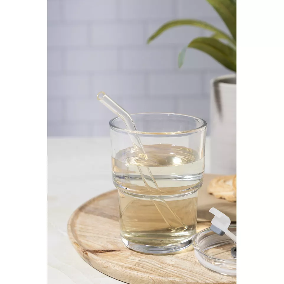 Glassip transparent  glass travel cup 