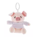 PigFob fuchsia  porte-clés cochon en peluche 