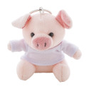 PigFob fuchsia  porte-clés cochon en peluche 