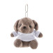 DogFob bruin  pluche hond sleutelhanger 