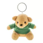 TeddyFob green  plush teddy bear keyring 