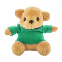 TeddyFob green  plush teddy bear keyring 
