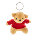 TeddyFob rood  pluche teddybeer sleutelhanger 