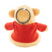 TeddyFob rood  pluche teddybeer sleutelhanger 