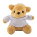 TeddyFob wit  pluche teddybeer sleutelhanger 