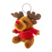 Julren multi-couleurs  Porte-clés renne de Noël en peluche 