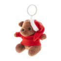 Julnalle multi-couleurs  Porte-clés ourson de Noël en peluche 