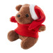 Julnalle multi-couleurs  Porte-clés ourson de Noël en peluche 