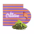 CreaTea Mug blanc  sachet de thé personnalisé, thé vert 