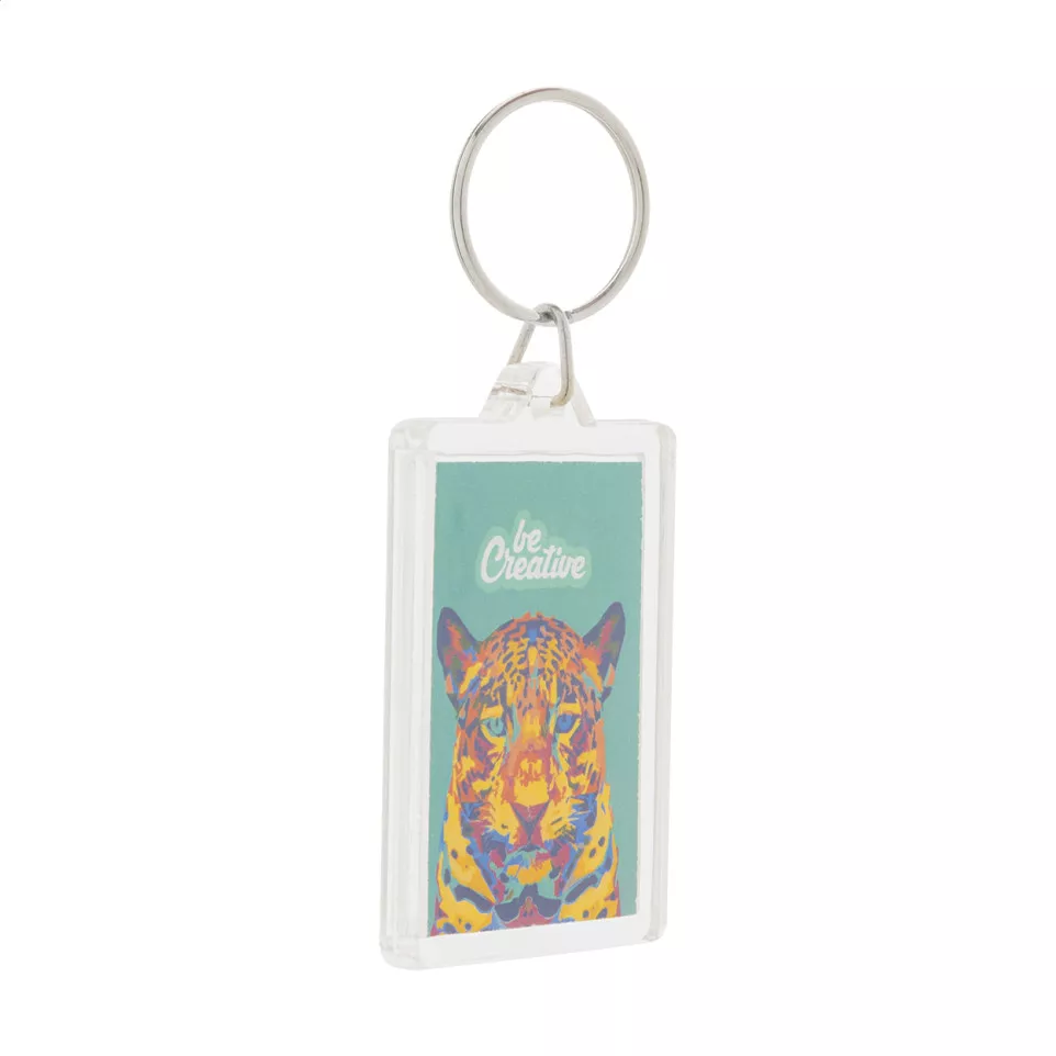 PrintFob transparent  keyring 