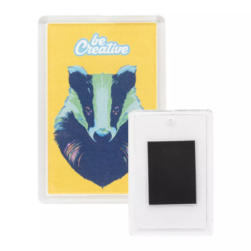 PrintMag Rect white  fridge magnet 