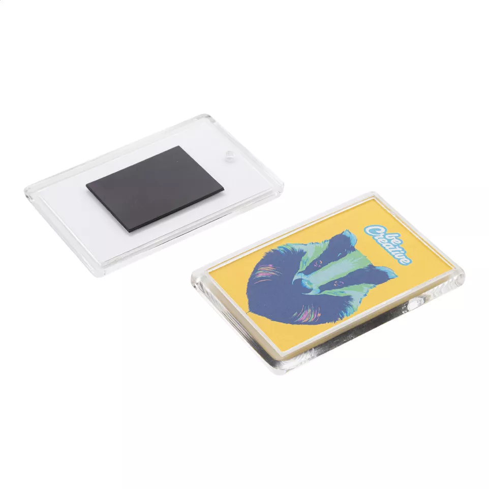 PrintMag Rect white  fridge magnet 