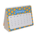CreaDate Desk wit  aangepaste bureau kalender 