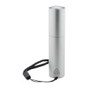 Chargelight Tone argenté  lampe de poche rechargeable en aluminium recyclé 