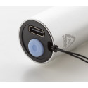 Chargelight Tone argenté  lampe de poche rechargeable en aluminium recyclé 