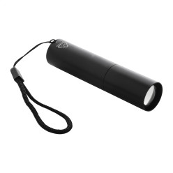 Chargelight Tone black  recycled aluminium rechargeable torch 