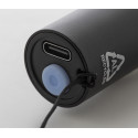 Chargelight Tone noir  lampe de poche rechargeable en aluminium recyclé 