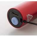 Chargelight Tone red  recycled aluminium rechargeable torch 