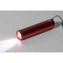 Chargelight Tone rood  oplaadbare zaklamp van gerecycled aluminium 