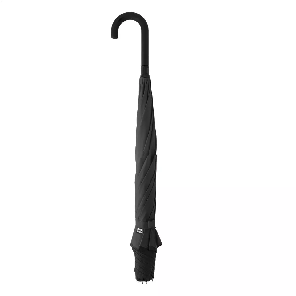 Raura black  RPET reversible umbrella 