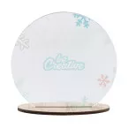 Glophy transparent naturelle Décoration de Noël personnalisablee 
