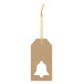 PrinTag Plus Eco white  custom gift tag, bell 