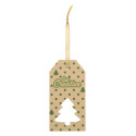 PrinTag Plus Eco white  custom gift tag, Christmas tree 