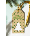 PrinTag Plus Eco white  custom gift tag, Christmas tree 