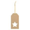PrinTag Plus Eco wit  aangepast cadeaulabel, ster 