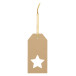 PrinTag Plus Eco wit  aangepast cadeaulabel, ster 