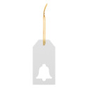 PrinTag Plus white  custom gift tag, bell 