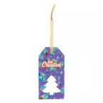 PrinTag Plus blanc  étiquette cadeau personnalisée, arbre de Noël 