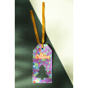 PrinTag Plus wit  aangepast cadeaulabel, kerstboom 