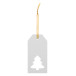 PrinTag Plus white  custom gift tag, Christmas tree 