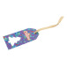 PrinTag Plus white  custom gift tag, Christmas tree 