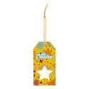 PrinTag Plus white  custom gift tag, star 