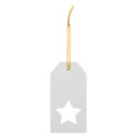 PrinTag Plus white  custom gift tag, star 