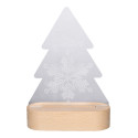 Woodify Xmas transparent natural Christmas tree LED light trophy 